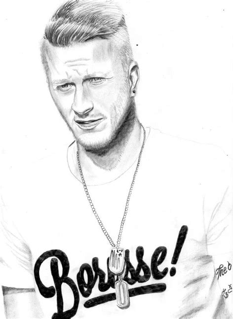 Marco Reus Marks Portraits Male Sketch Marco Reus Borussia Dortmund