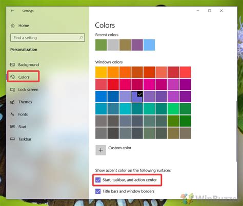 How To Change The Taskbar Color In Windows 10 Winbuzzer