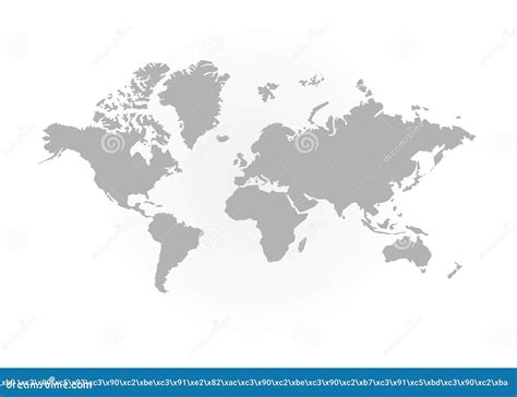 World Mapcountries Around The Worldvector Illustration Stock Vector