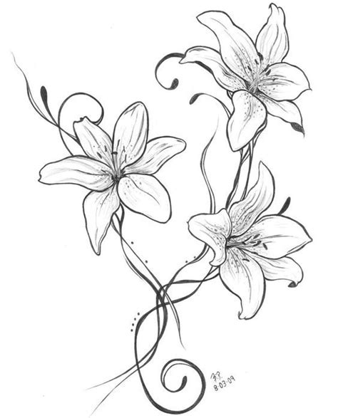 Liliesanother Tattoo Idea Lilly Flower Tattoo Lily Flower