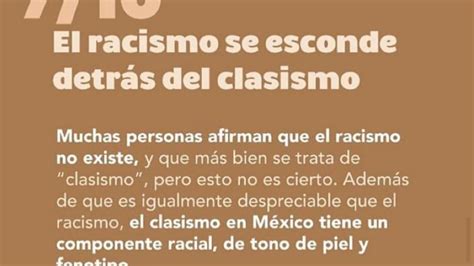 Decálogo Para Comprender Los Tipos De Racismo En México Y Combatirlo