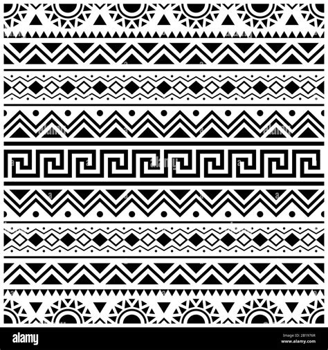 Stripe Ethnic Aztec Pattern Design Tribal Ethnic Seamless Pattern