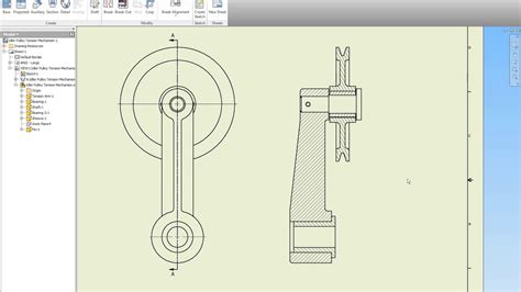 Assembly Section Drawing Part 1 Youtube