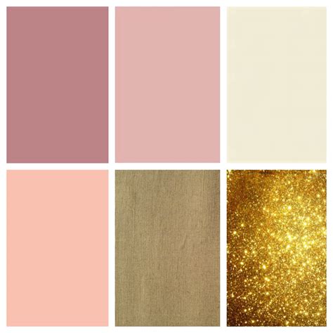 This Schematic Cream Blush Dusty Rose Burlap And Gold Or Rose Gold