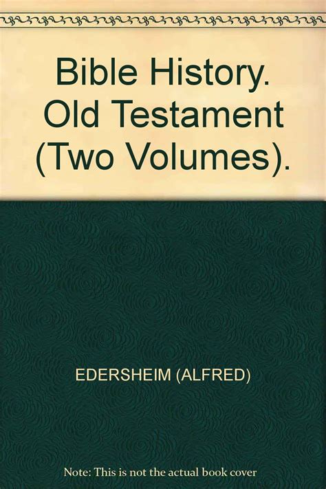 Bible History Old Testament Two Volumes Books