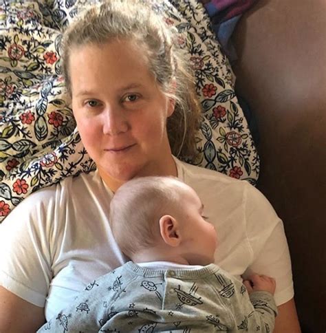 amy schumer gets candid about returning to work after giving birth i ve cried from missing