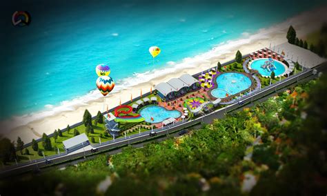 Lingkar Warna Rencana Desain Bantaeng Water Park Di Pantai Marina
