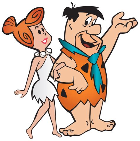 Fred and Wilma Flintstone Transparent PNG Clip Art Image | Gallery png image
