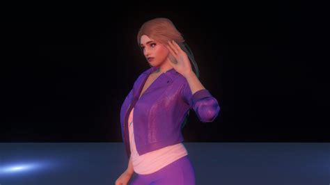 Long Hairstyle With Rose For Mp Female Gta5