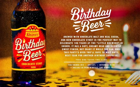Beer Shiner Chocolate Happy Birthday Hd Wallpapers Desktop And