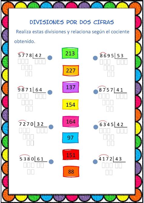 Ejercicio Online De Divisiones Para 4º De Primaria Puedes Hacer Los Ejercicios Online O