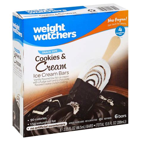 Weight Watchers Cookies Cream Ice Cream Bars Shop Bars Pops At H E B