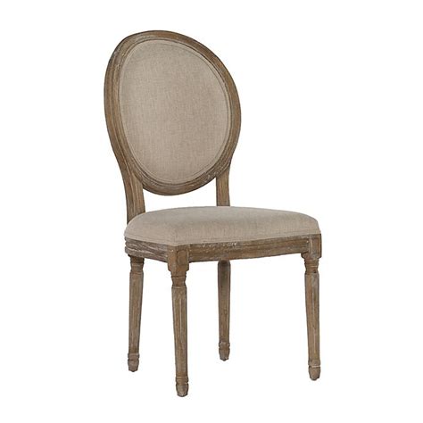 Contemporary & classic styles available. Shiraz Linen Oval Back Dining Chairs (Set of 2) | Bed Bath ...