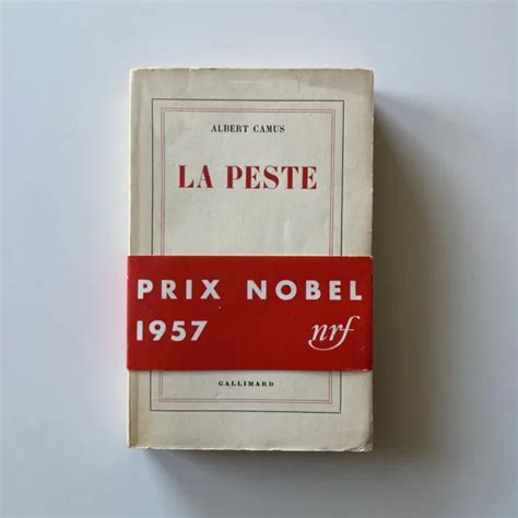 Albert Camus La Peste The Plague Gallimard 1958 W Nobel Prize Belly