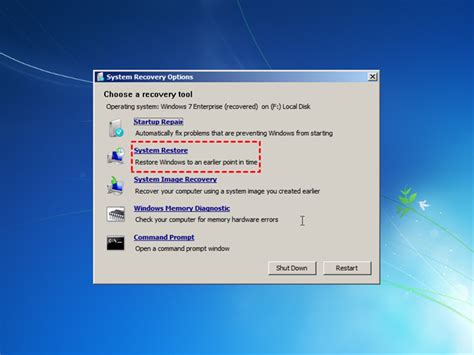 How To Run System Restore From Bios In Windows 7 2 Ways