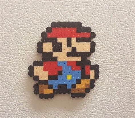 Mario Perler Bead Art Pixel Art Mario Bead Sprite 8 Bit