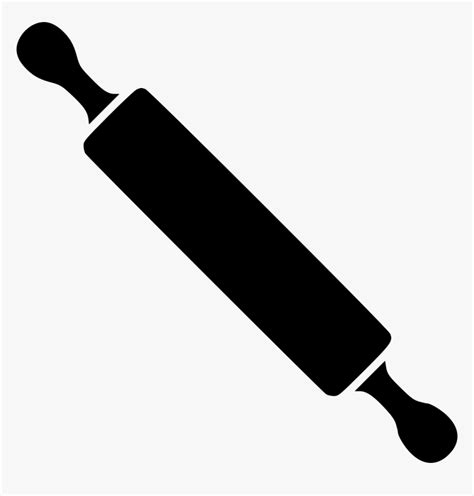 Rolling Pin Black And White Rolling Pin Hd Png Download Kindpng