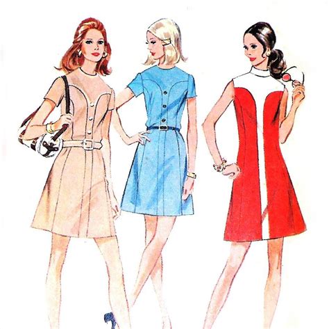 Image Result For Mod Pattern Dress Mod Dress Pattern 1970 Dress