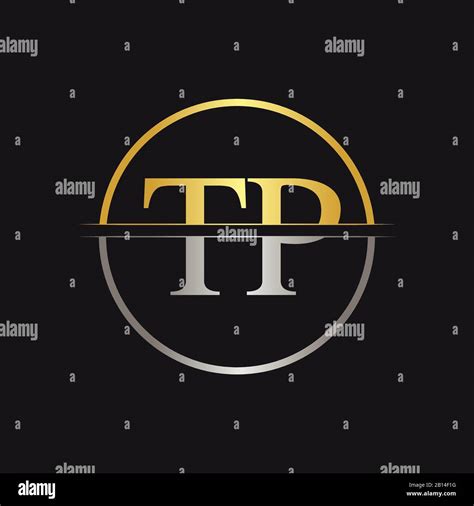 Initial Letter Tp Logo Design Vector Template Linked Typography Tp