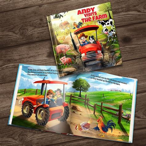 Visits The Farm Personalized Story Book