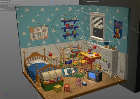 Toystory Andys Room Lowpoly 3d Project On Behance
