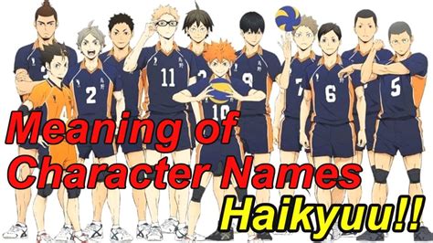 23 Haikyuu Characters Name Pictures Mangamod