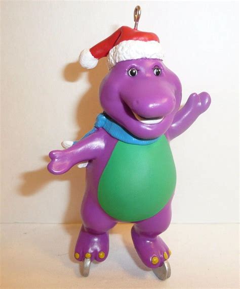 Barney The Purple Dinosaur Hallmark Holiday Ornament 1994 Skating