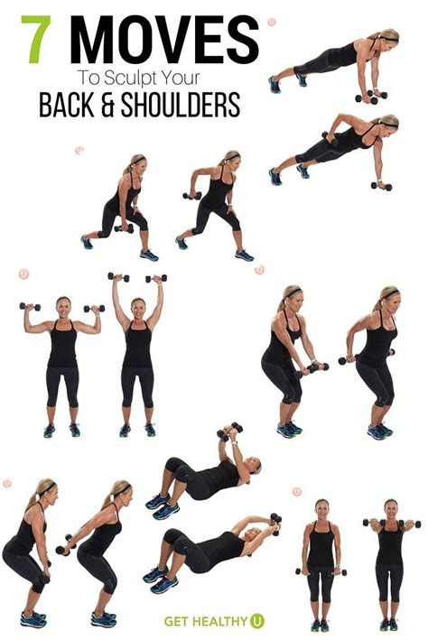 7 Moves To Sculpt Your Back And Shoulders Back And Shoulder Workout