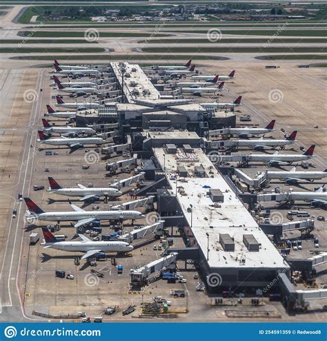 Delta Airlines Hub At Atlanta Hartsfield Jackson Airport Editorial