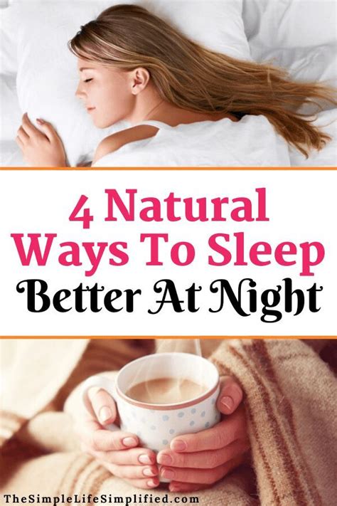 How To Sleep Better At Night Naturally The Simple Life Simplified Dormindo