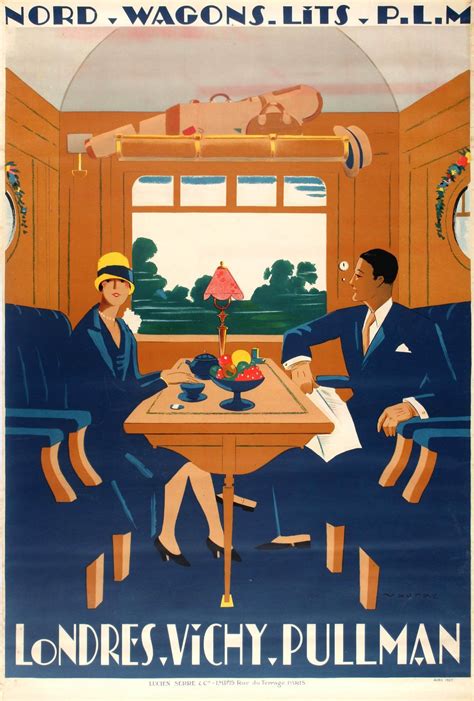 Pullman Art Deco Poster Art Deco Posters Travel Posters