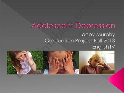 Esl English Powerpoints Adolescent Depression