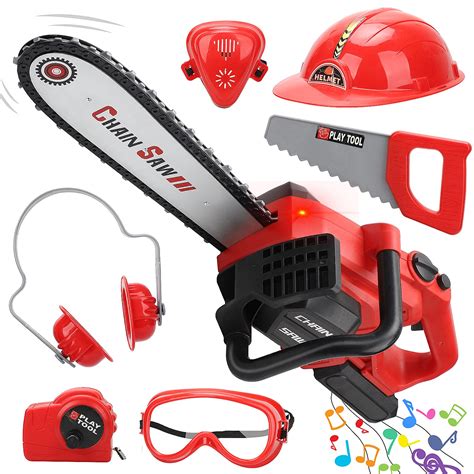 Steam Life Kids Tool Set Electric Toy Chainsaw Prop Chainsaw With