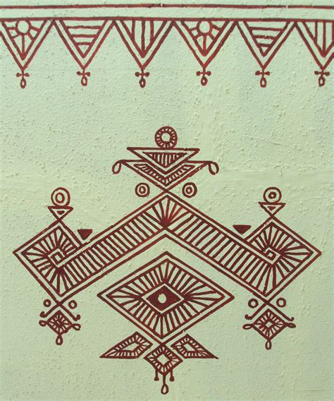 Bheenth Chitra A Unique Indian Tribal Wall Art Style Step By Step