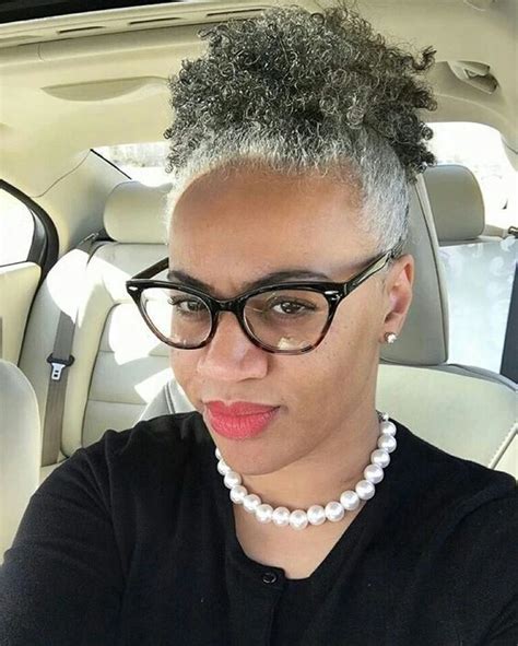 Women Gray Hair Topper Extension Silver Grey Afro Puff Kinky Curly Drawstring Human Hair