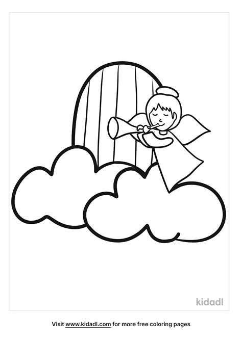 Free Heaven Coloring Page Coloring Page Printables Kidadl