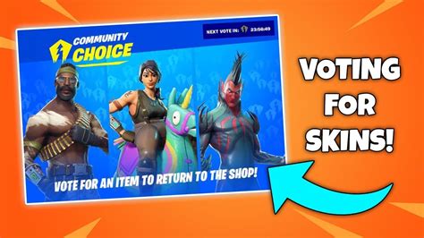 How To Vote For Skins In Fortnite New Fortnite Voting Event Youtube