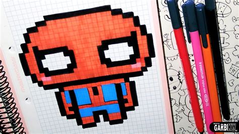 Handmade Pixel Art How To Draw A Cute Spider Man By Garbi Kw
