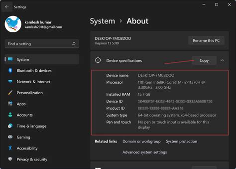 How To Find Your Windows 11 Pc Hardware And System Specs