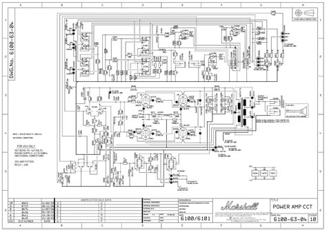Free Audio Service Manuals Free Download Marshall 6101 Schematic Diagram
