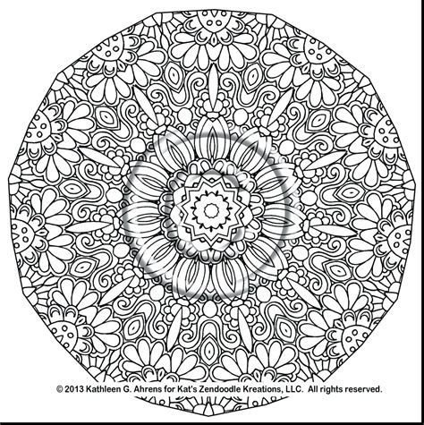 Advanced Mandala Coloring Pages Printable At Free