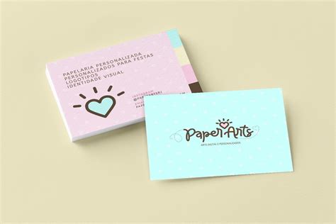 Logo Paperarts Cartão De Visita Personalizados Festa Papelaria