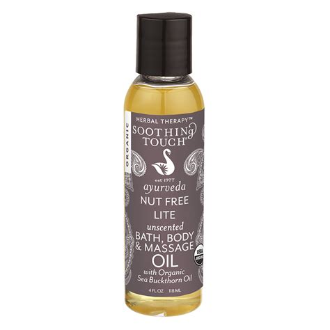 Nut Free Lite Bath Body And Massage Oil Made With Organic Ingredients