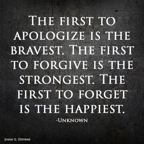 The First To Apologize Is The Bravest Quote ~ Quotes Daily Mee