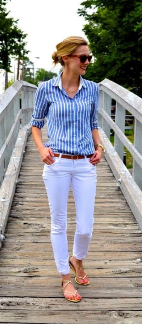 Ways To Style Your White Jeans At Work12 Feminatalk