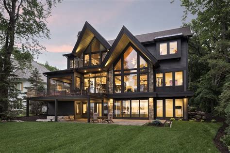 Lakeside Mountain Modern — Alexander Design Group Modern Lake House