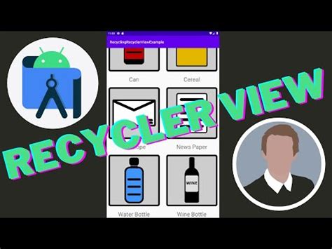 Recycler View Example Android Studio Tutorial YouTube