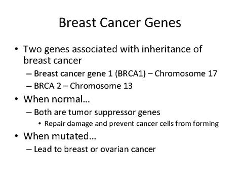 Detection Of Hereditary Breast Cancer Breast Cancer Genes