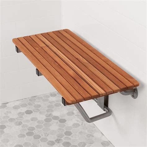 Ada Compliant Foldup Teak Shower Seats And Benches