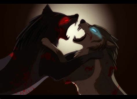 Good Vs Evil Anime Wolf Anime Wolf Drawing Wolves Fighting